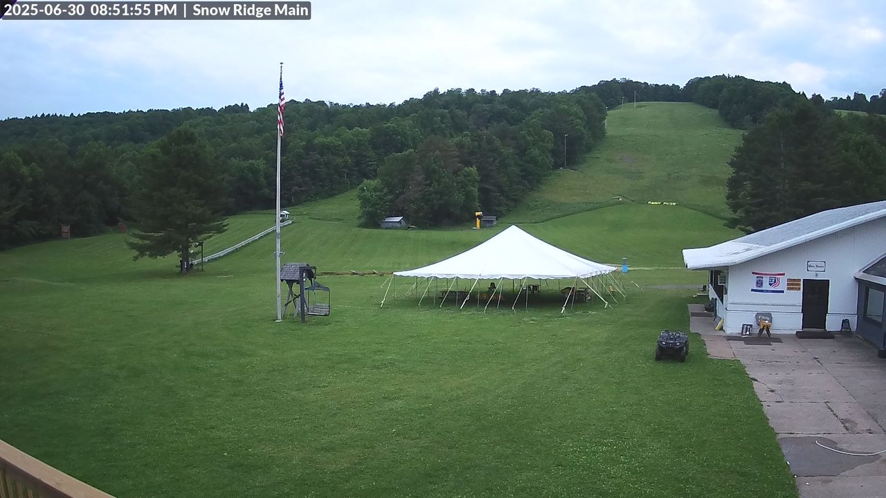 time-lapse frame, Snow Ridge Ski Hill webcam