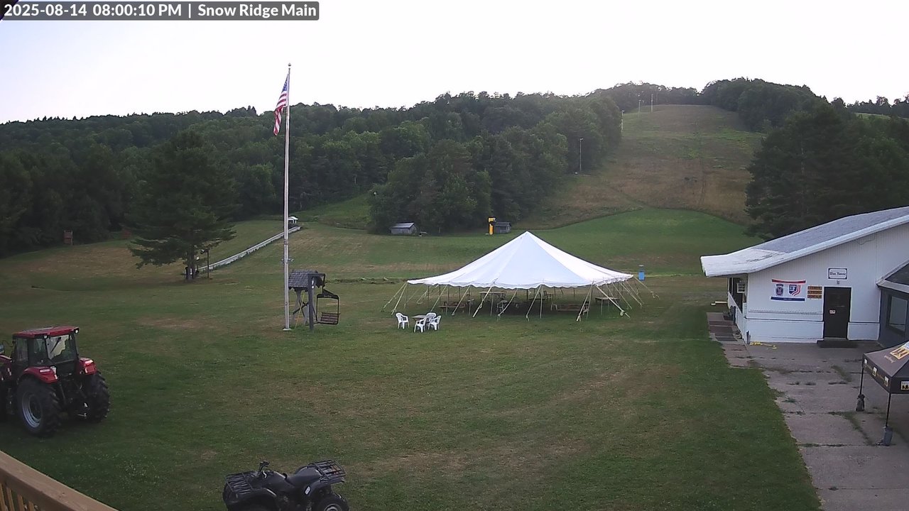 time-lapse frame, Snow Ridge Ski Hill webcam