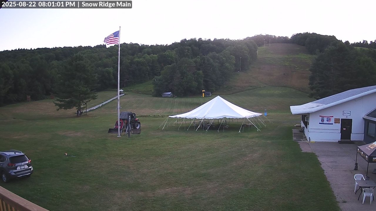 time-lapse frame, Snow Ridge Ski Hill webcam