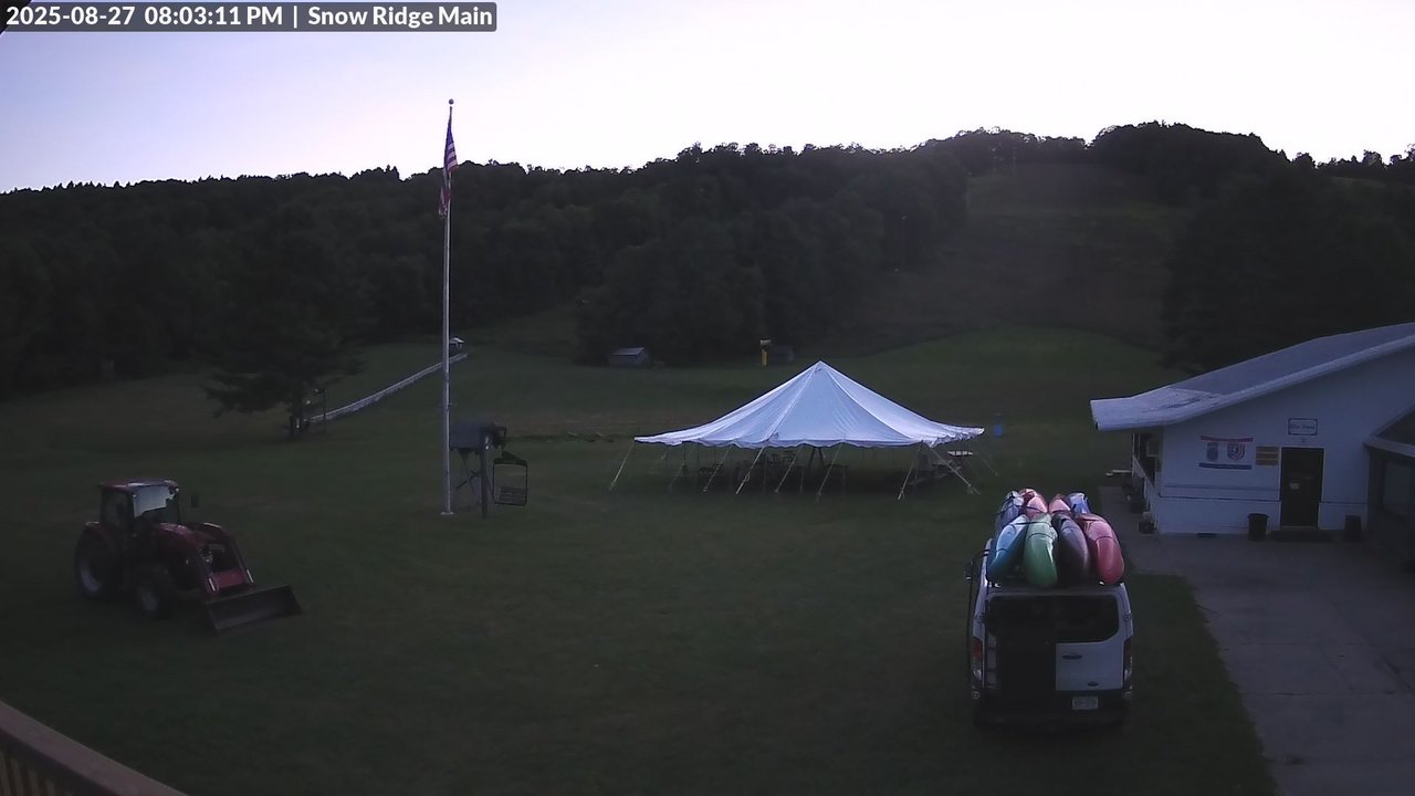 time-lapse frame, Snow Ridge Ski Hill webcam