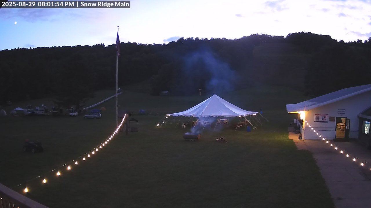 time-lapse frame, Snow Ridge Ski Hill webcam