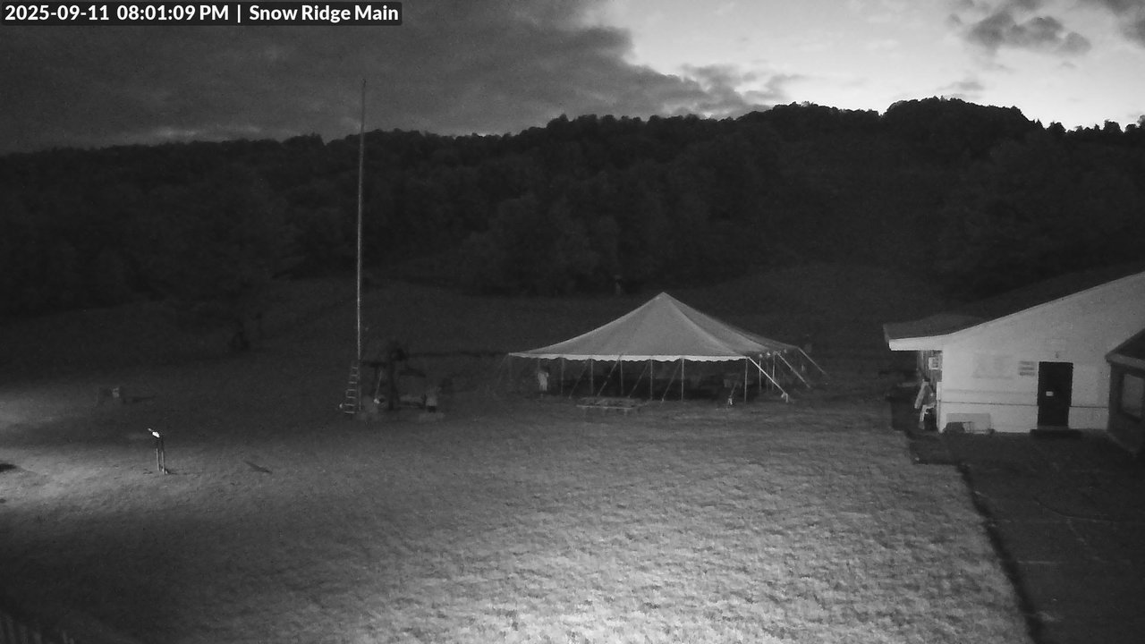 time-lapse frame, Snow Ridge Ski Hill webcam