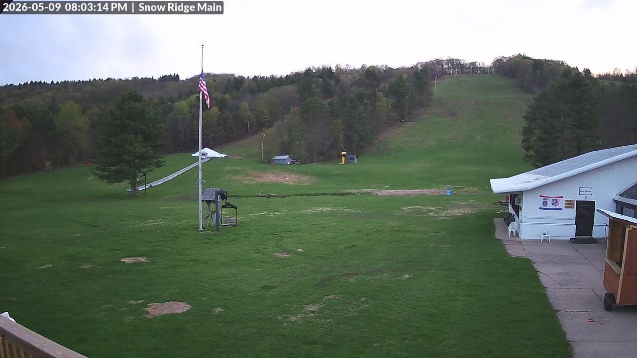 time-lapse frame, Snow Ridge Ski Hill webcam