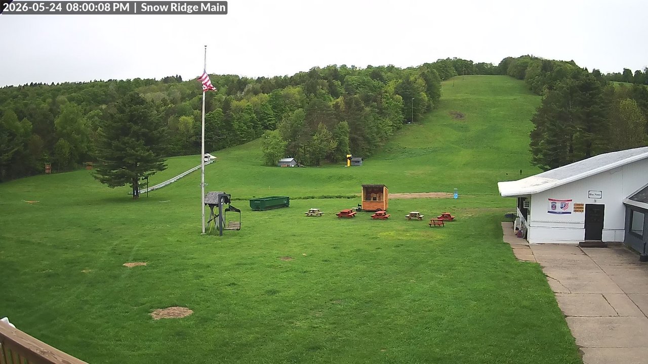 time-lapse frame, Snow Ridge Ski Hill webcam