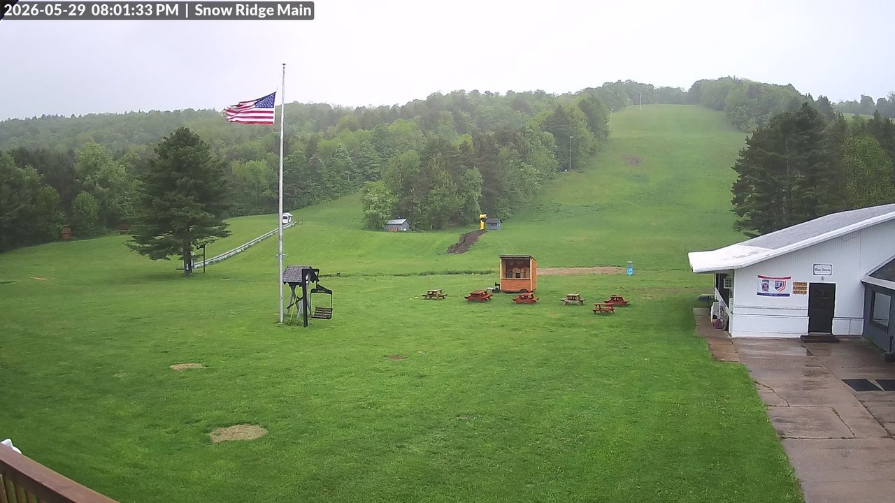 time-lapse frame, Snow Ridge Ski Hill webcam