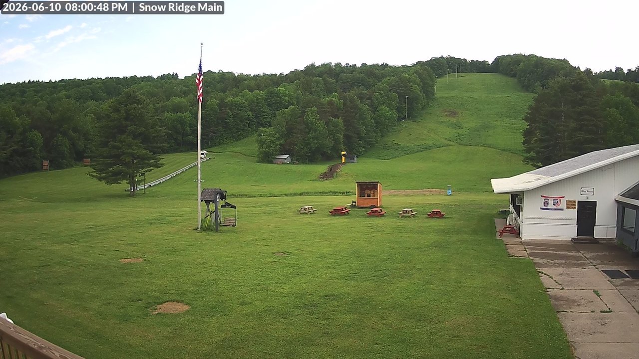 time-lapse frame, Snow Ridge Ski Hill webcam