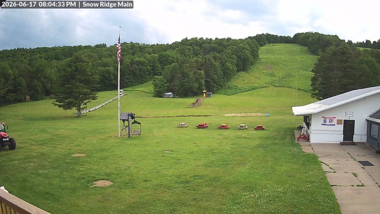 time-lapse frame, Snow Ridge Ski Hill webcam