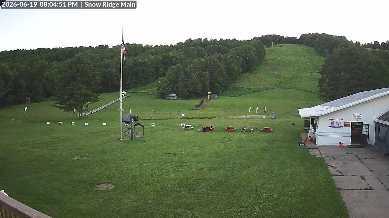time-lapse frame, Snow Ridge Ski Hill webcam