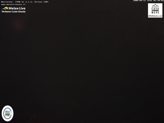 time-lapse frame, Mottarone nord webcam