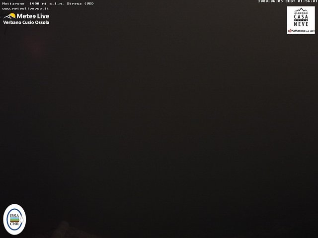 time-lapse frame, Mottarone nord webcam