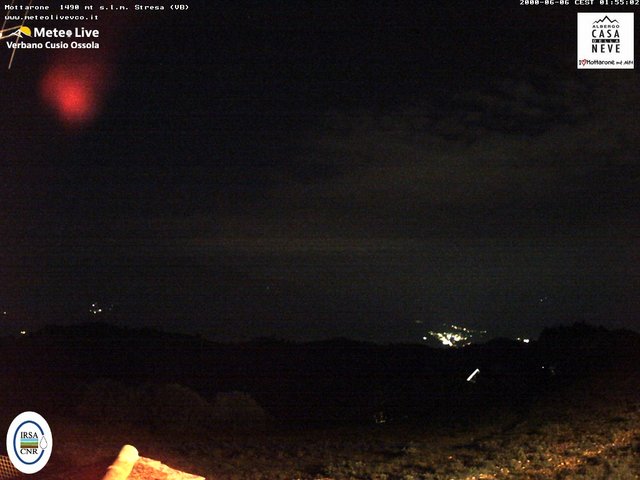 time-lapse frame, Mottarone nord webcam