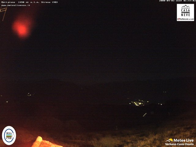 time-lapse frame, Mottarone nord webcam