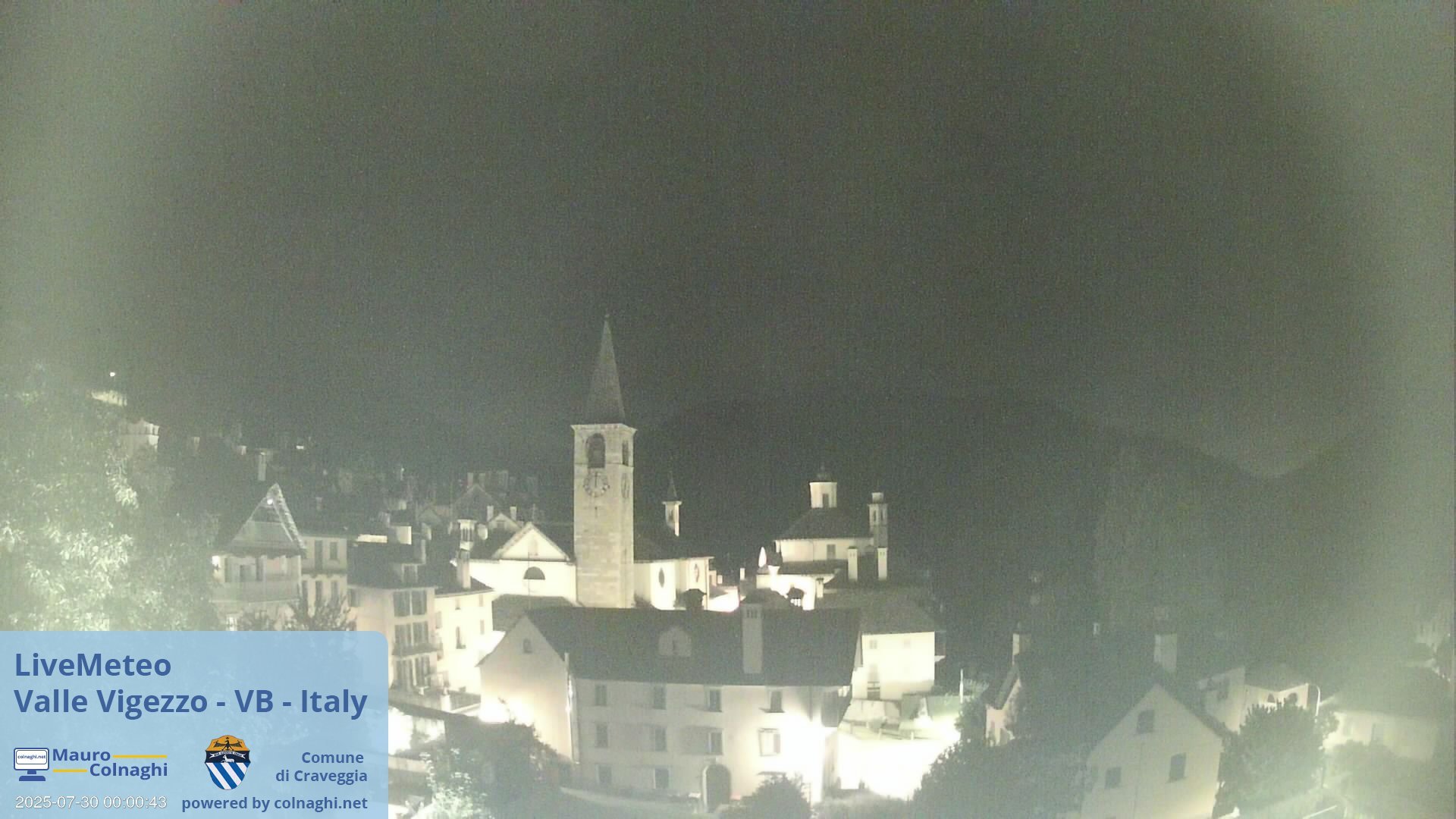 time-lapse frame, Craveggia webcam