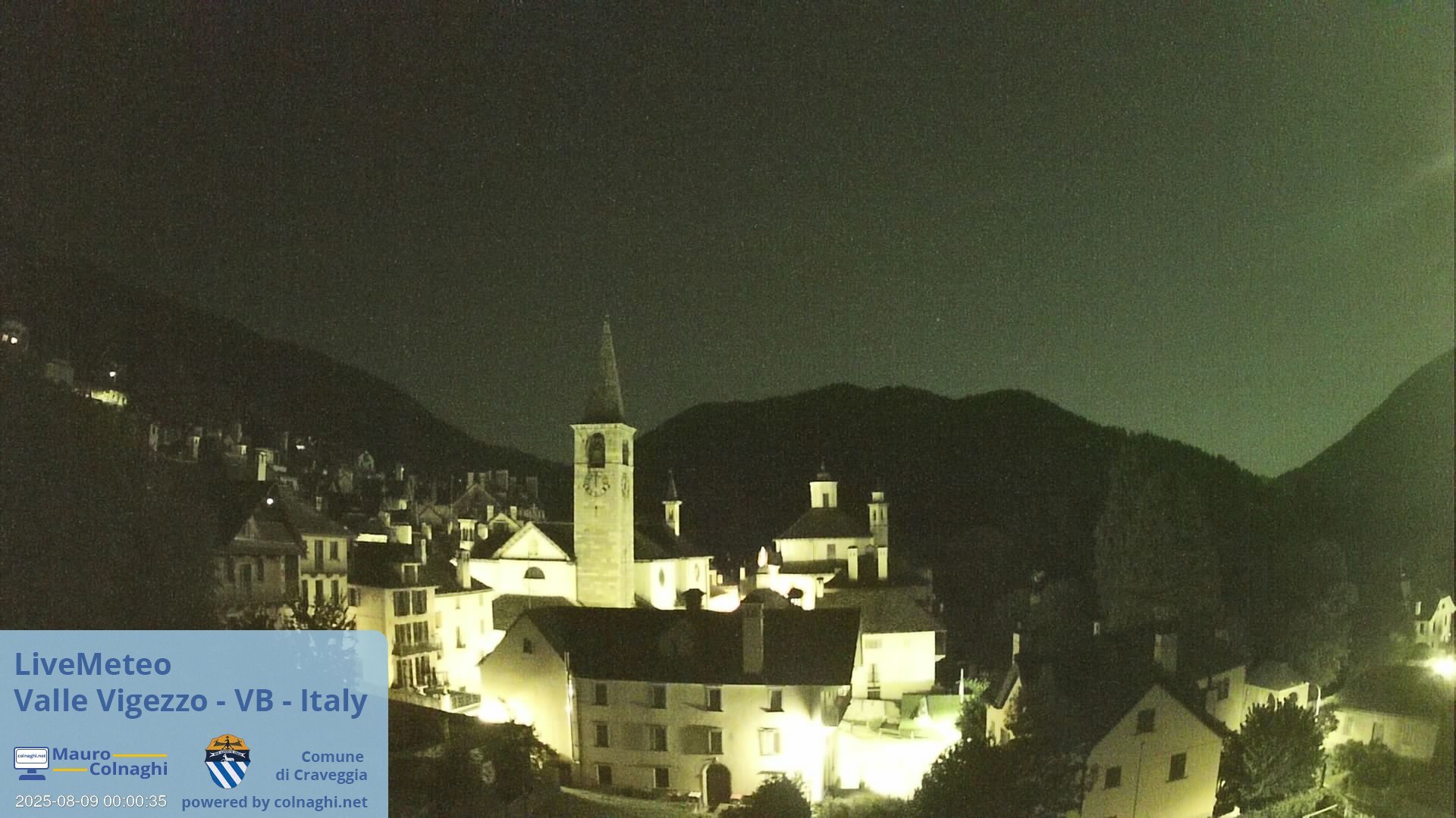 time-lapse frame, Craveggia webcam
