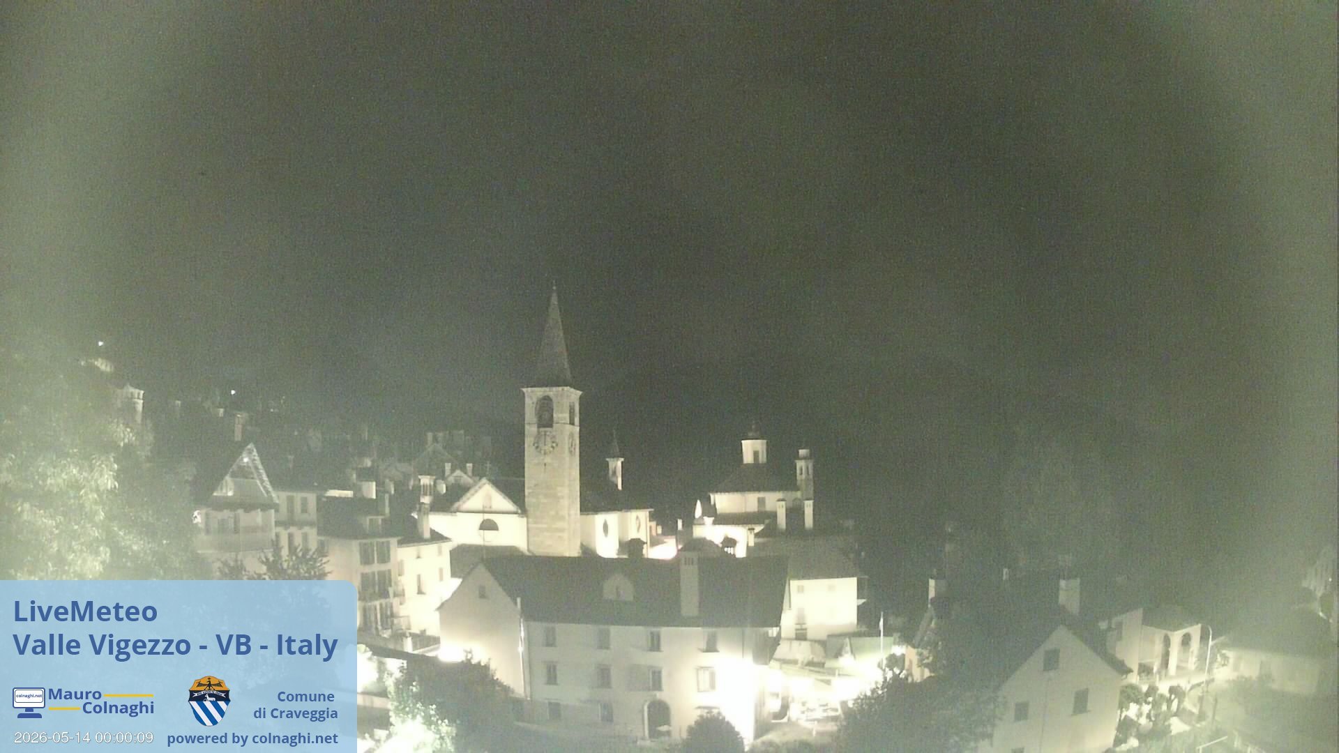 time-lapse frame, Craveggia webcam