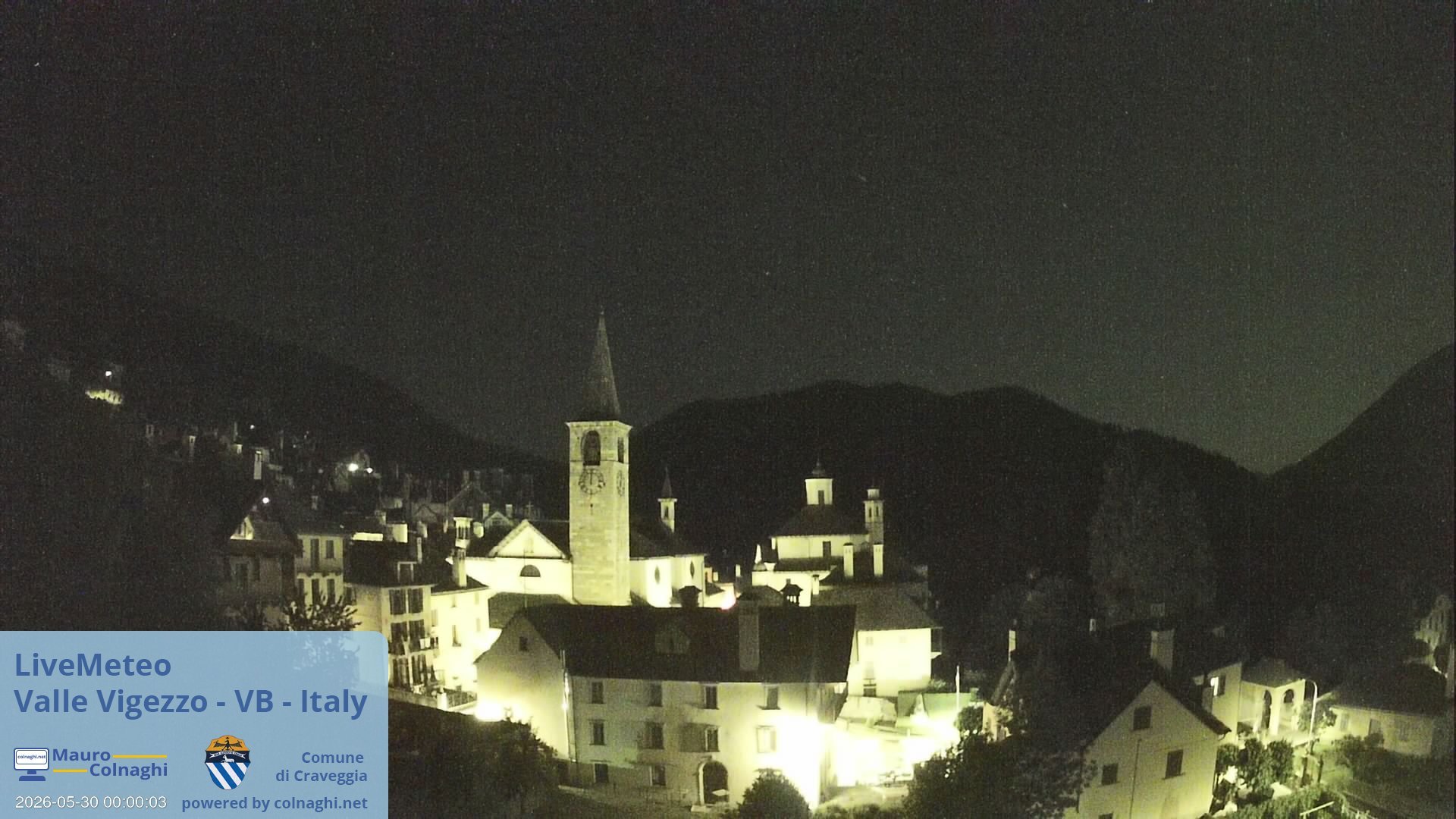 time-lapse frame, Craveggia webcam
