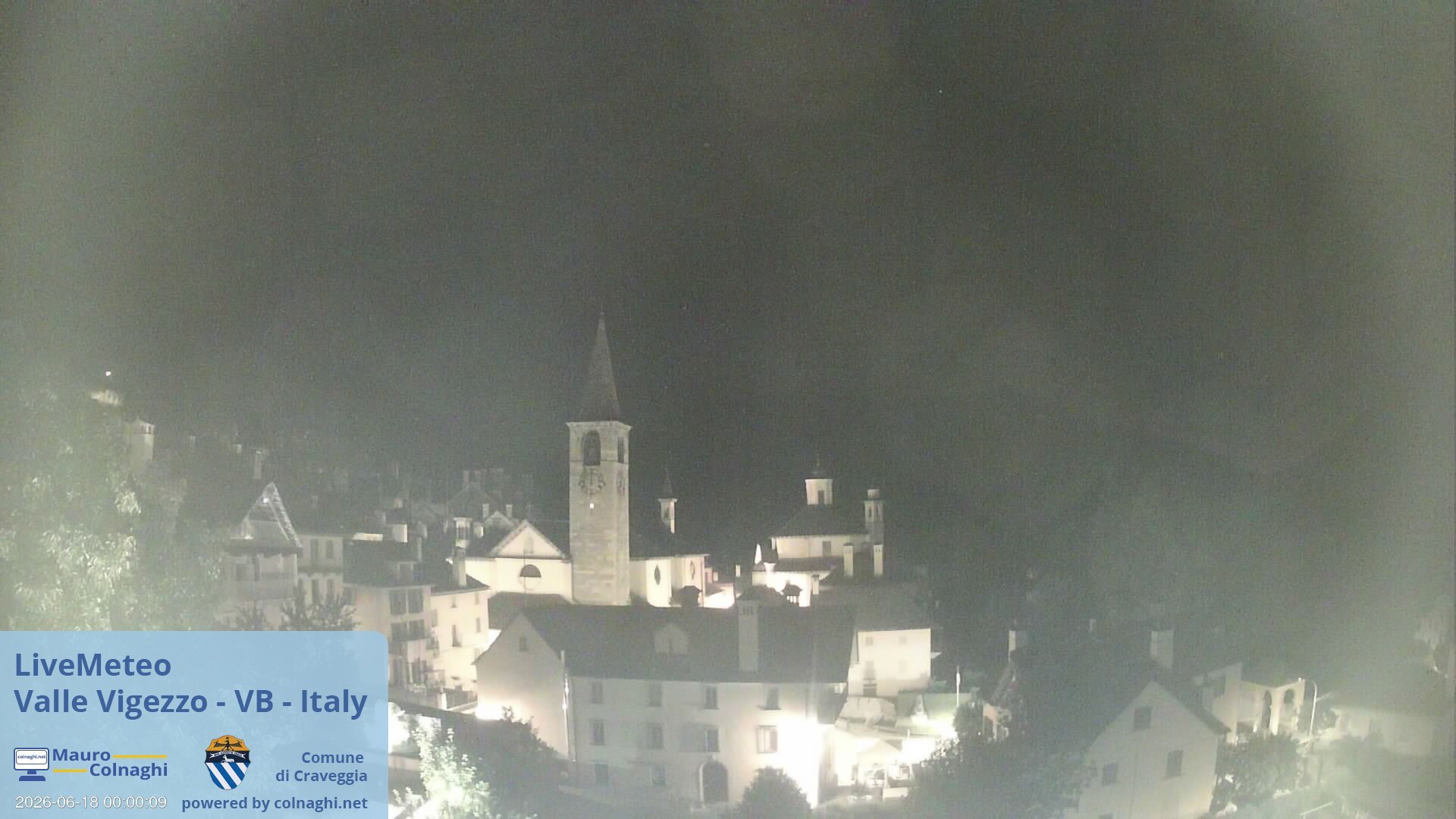 time-lapse frame, Craveggia webcam