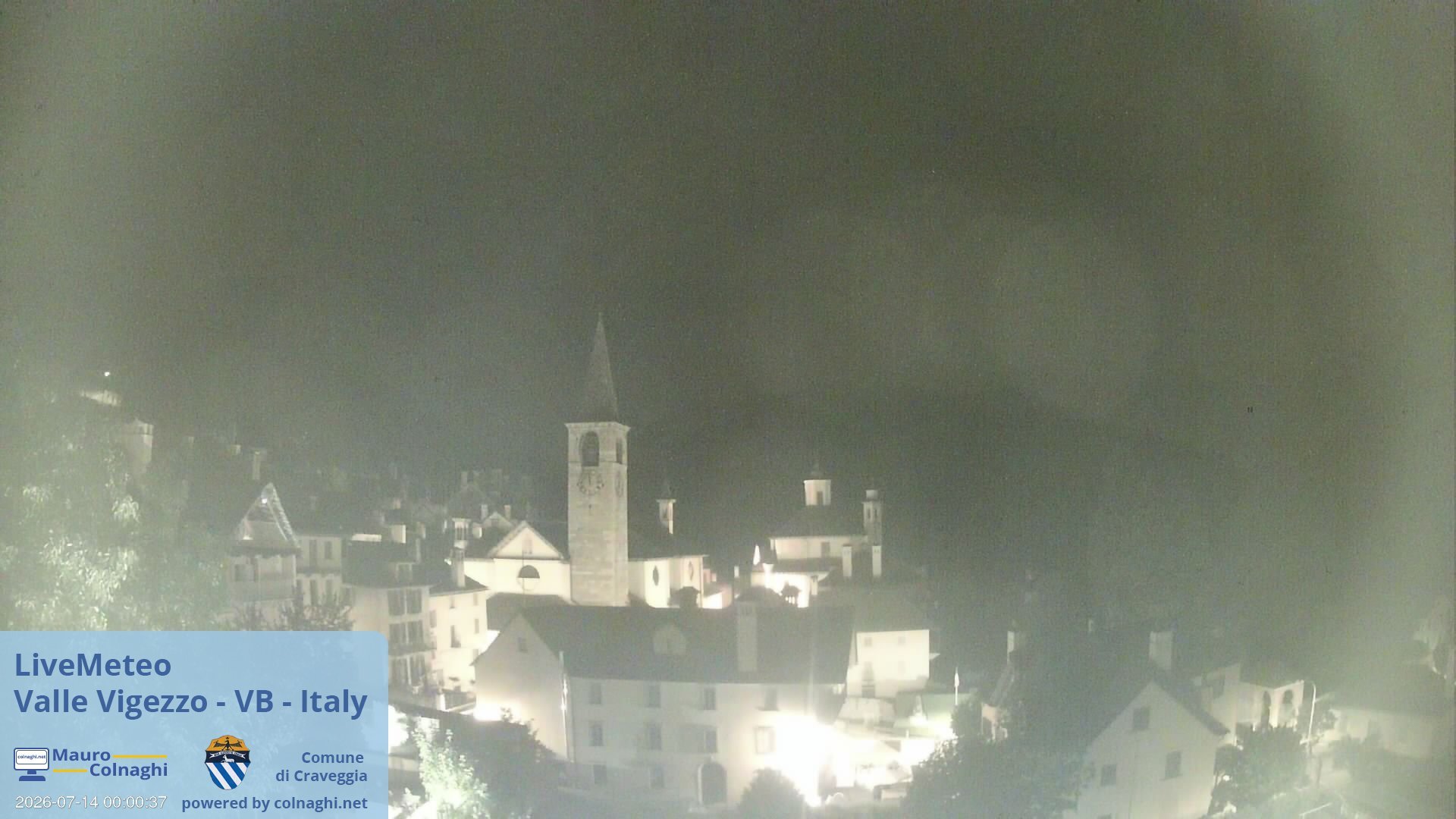 time-lapse frame, Craveggia webcam