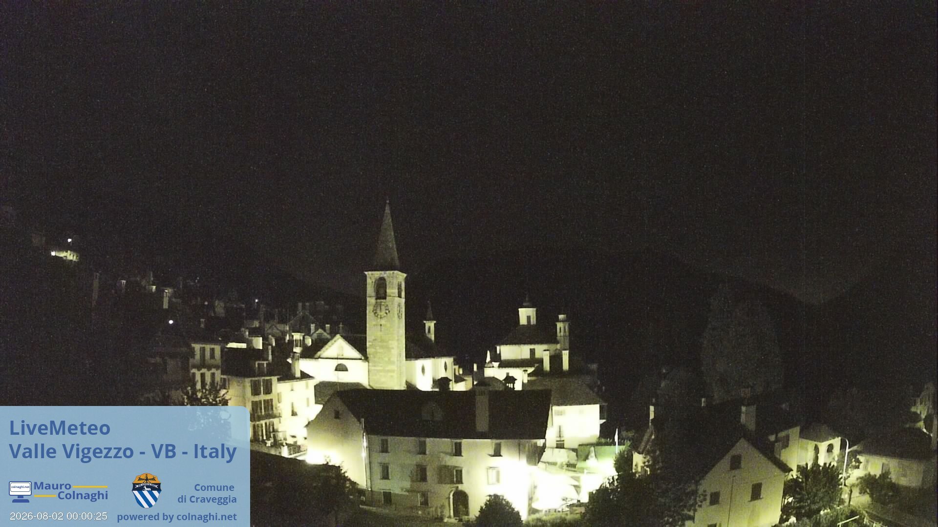 time-lapse frame, Craveggia webcam