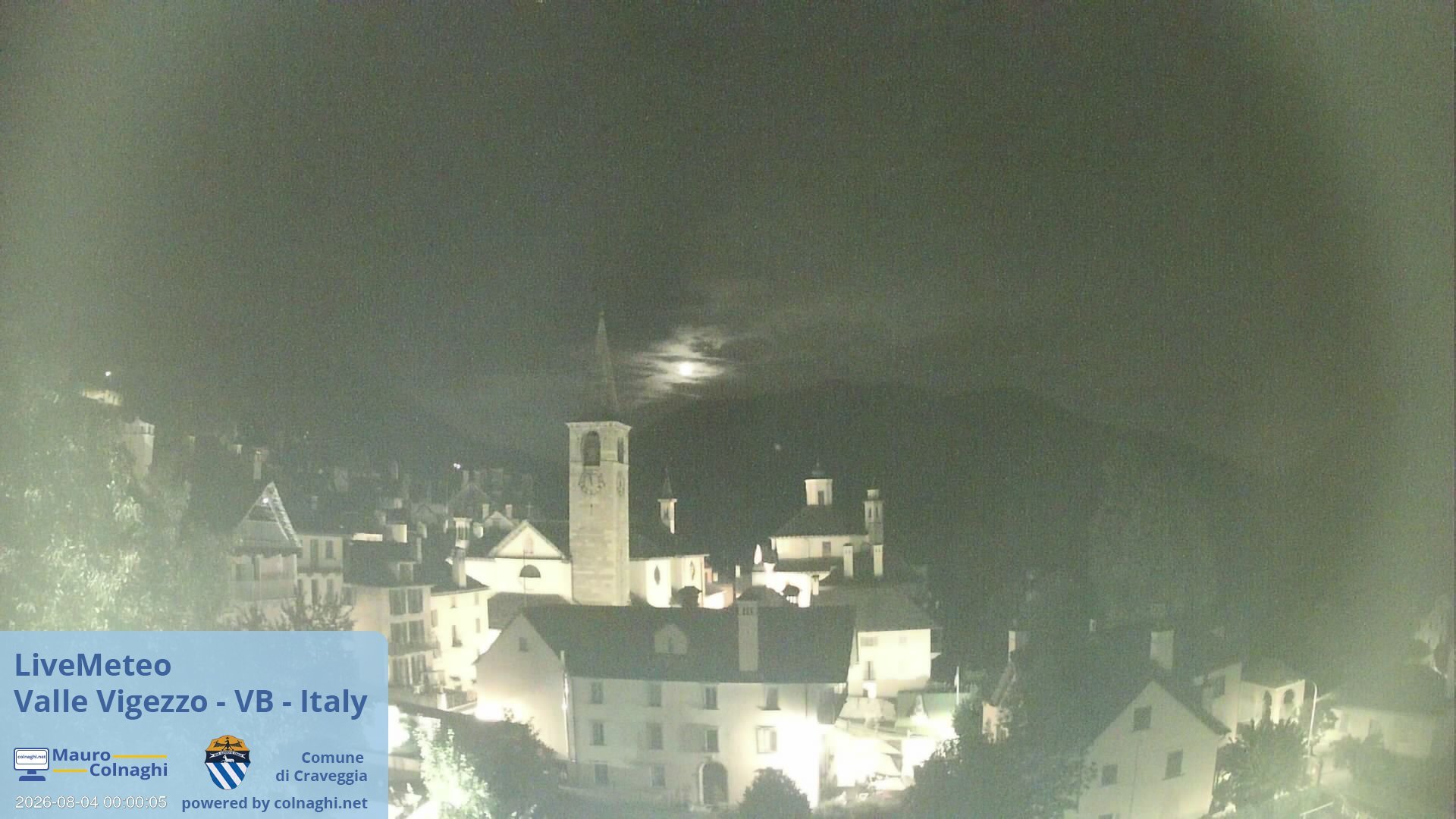 time-lapse frame, Craveggia webcam