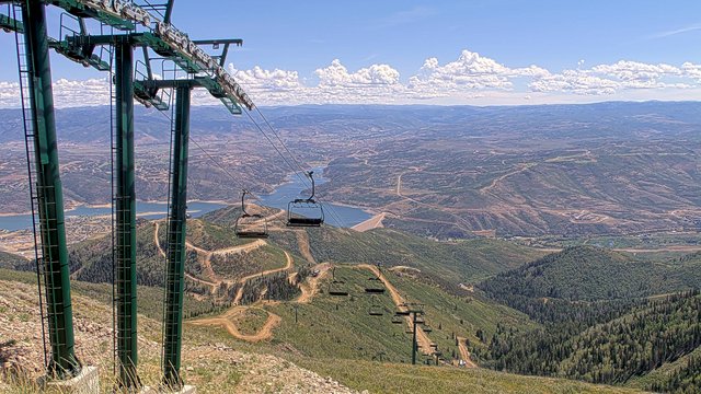 view from Deer Valley Revelator Express on 2026-08-22