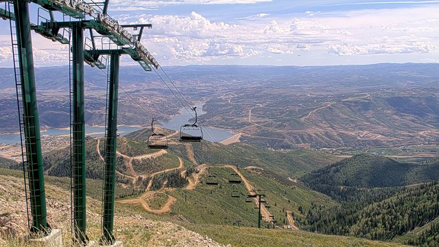 view from Deer Valley Revelator Express on 2026-08-23
