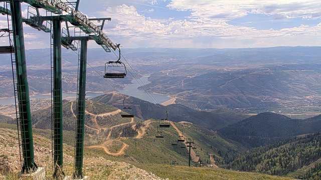view from Deer Valley Revelator Express on 2026-08-26