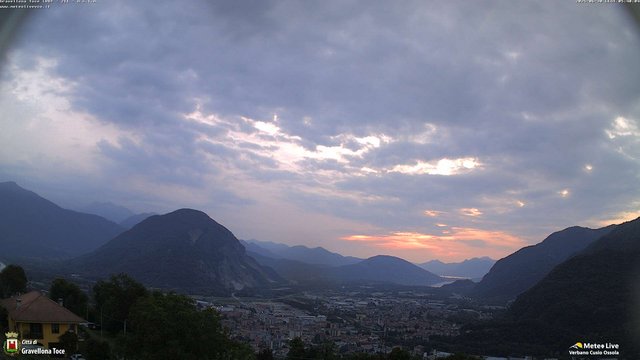 time-lapse frame, Gravellona Toce panoramica webcam