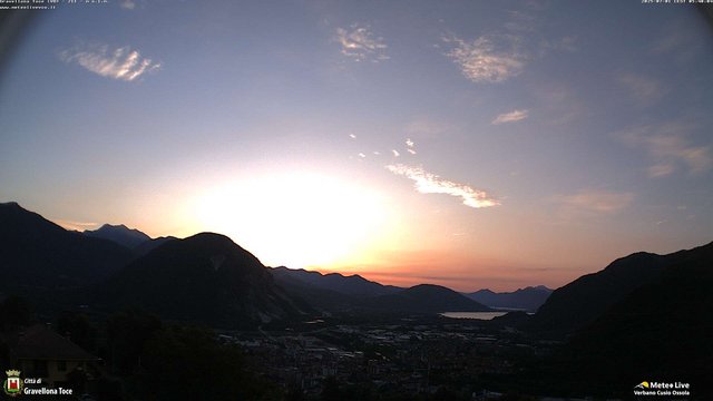 time-lapse frame, Gravellona Toce panoramica webcam
