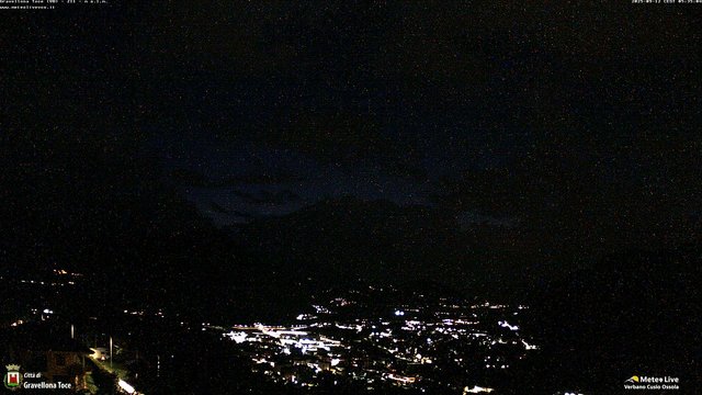 time-lapse frame, Gravellona Toce panoramica webcam