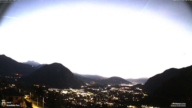 time-lapse frame, Gravellona Toce panoramica webcam