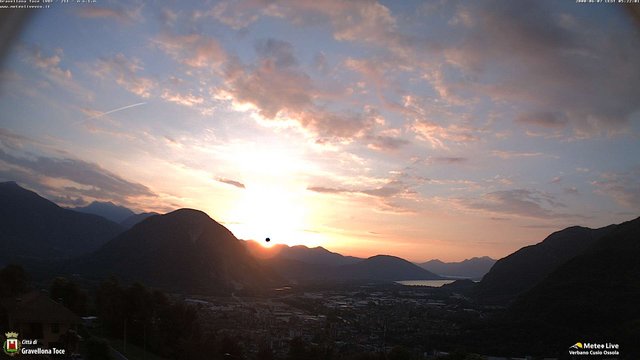 time-lapse frame, Gravellona Toce panoramica webcam