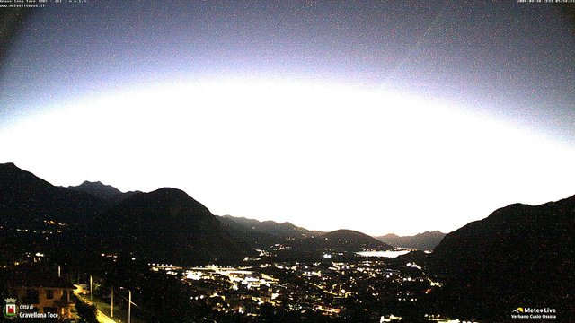 time-lapse frame, Gravellona Toce panoramica webcam