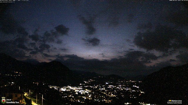 time-lapse frame, Gravellona Toce panoramica webcam