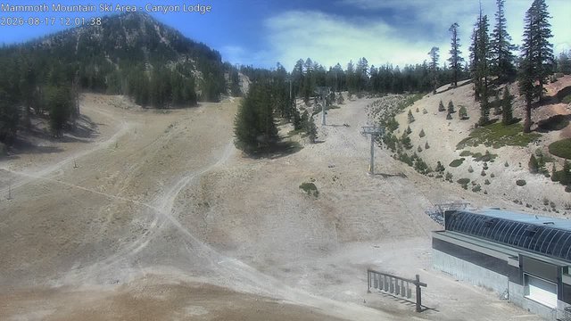 view from Mammoth Canyon Lodge on 2026-08-17