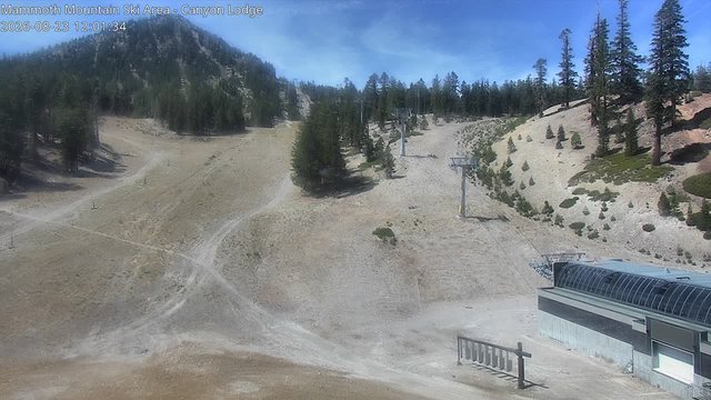 view from Mammoth Canyon Lodge on 2026-08-23