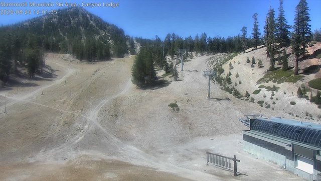 view from Mammoth Canyon Lodge on 2026-08-26