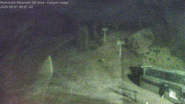 time-lapse frame, Mammoth Canyon Lodge webcam