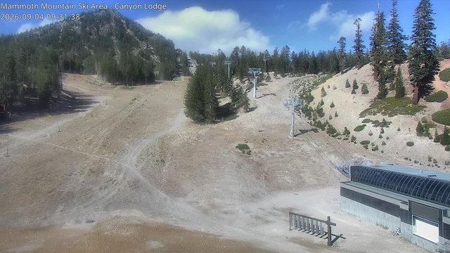 view from Mammoth Canyon Lodge on 2026-09-04