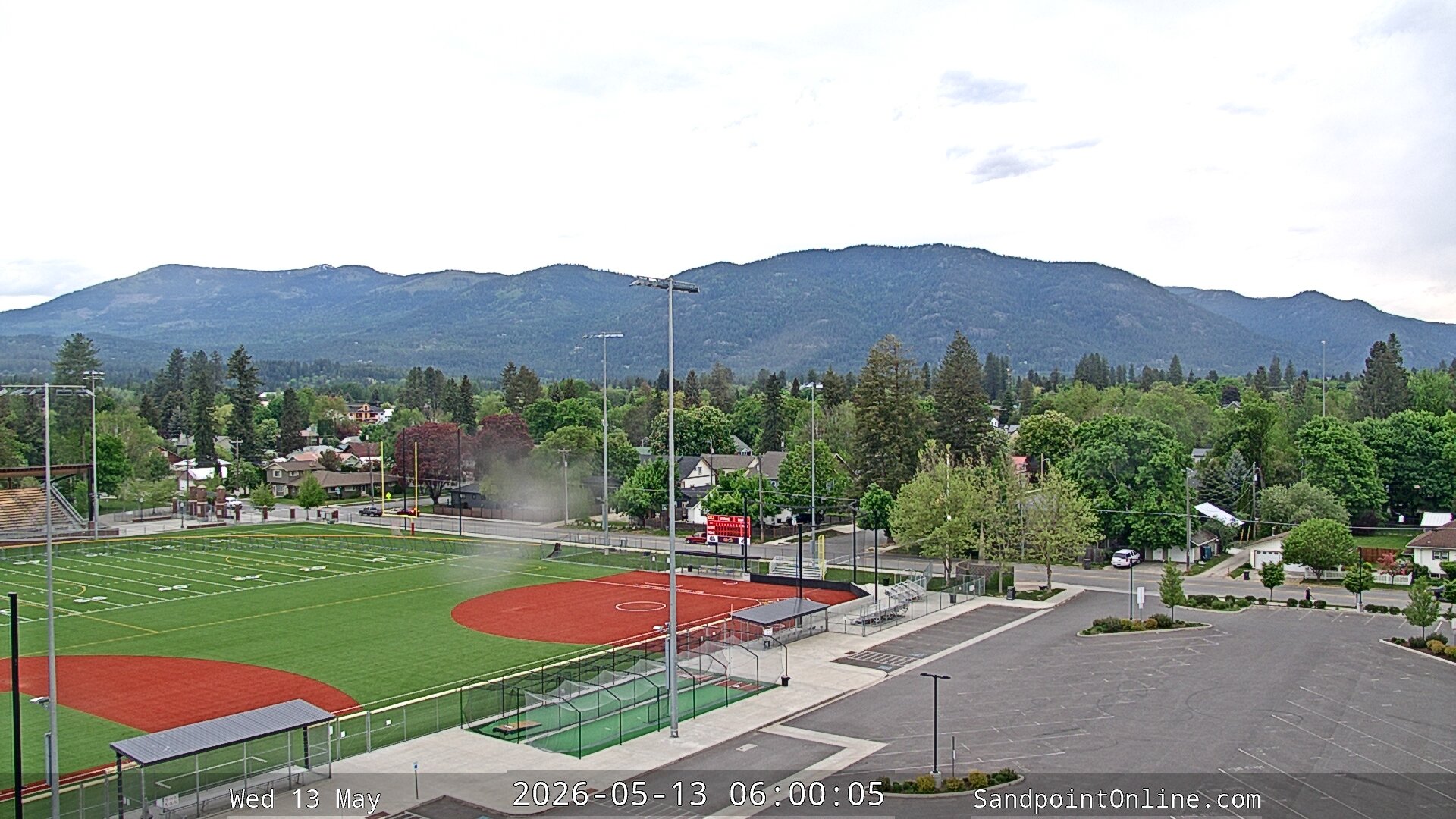 time-lapse frame, Sandpoint Online - Schweitzer Mountain webcam