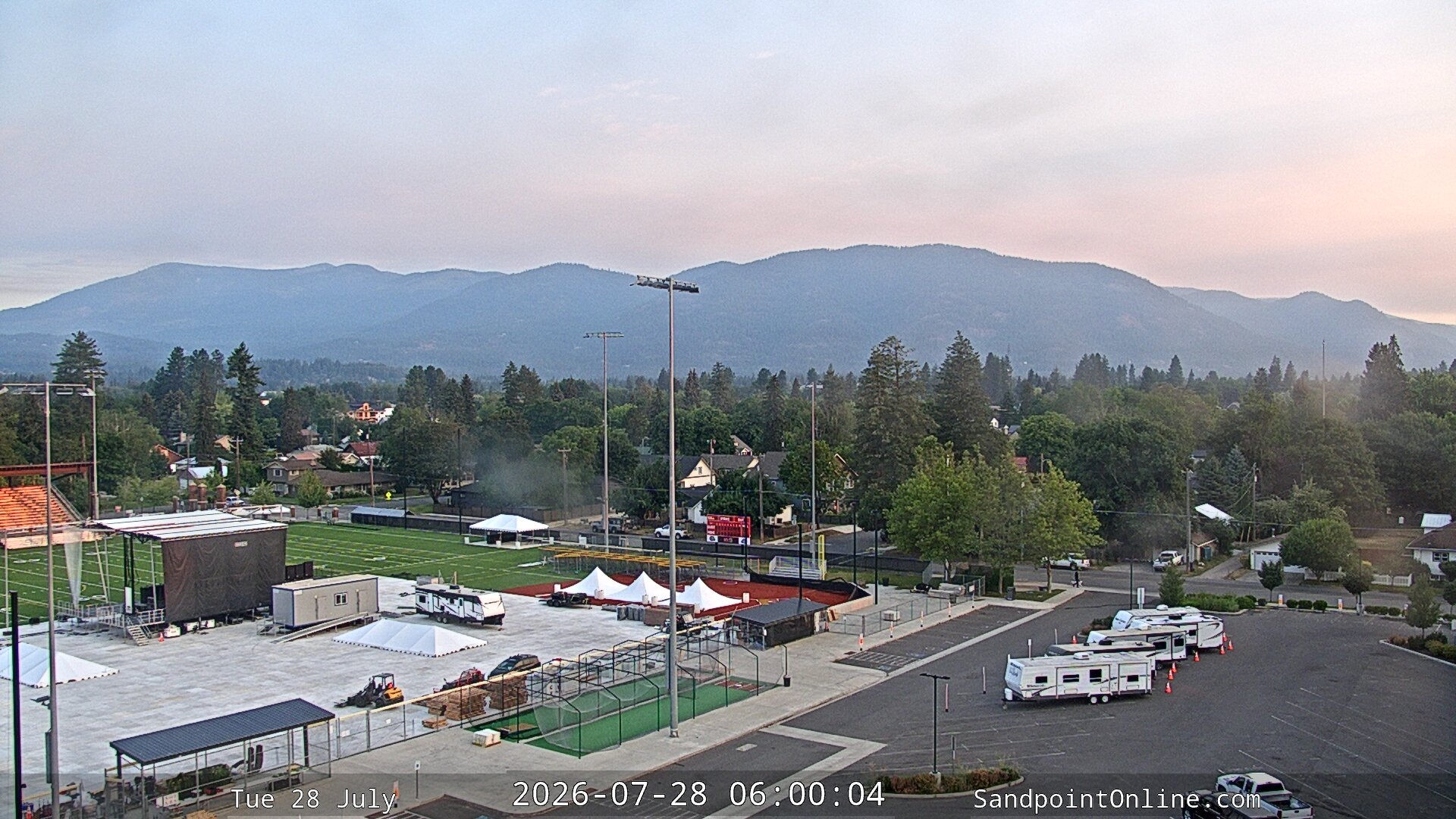 time-lapse frame, Sandpoint Online - Schweitzer Mountain webcam