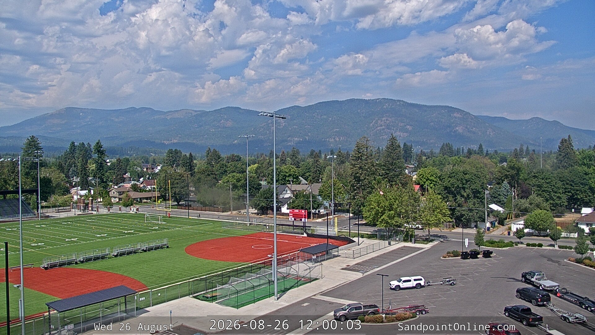 view from Sandpoint Online - Schweitzer Mountain on 2026-08-26