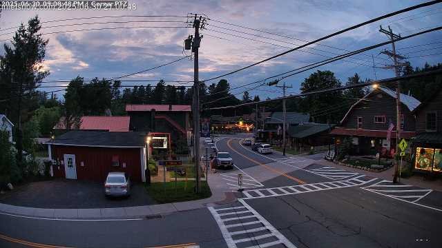 time-lapse frame, Downtown Inlet, NY webcam