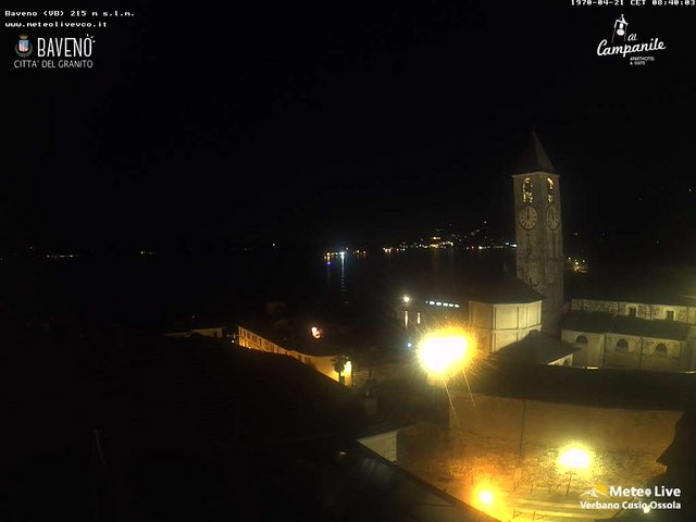 time-lapse frame, Baveno webcam