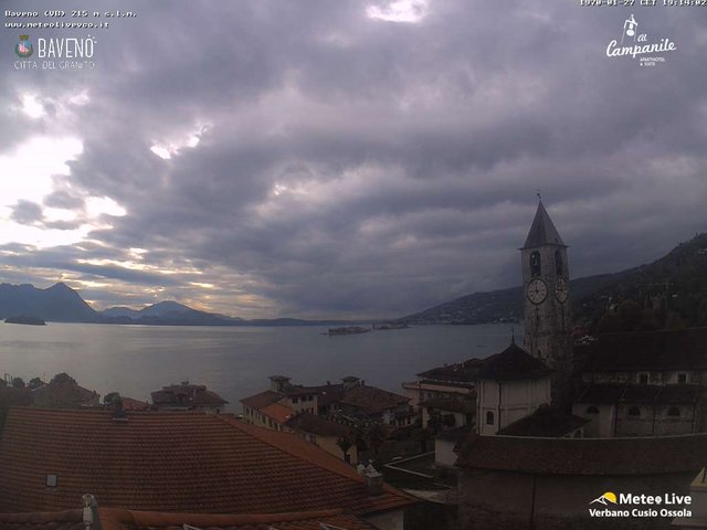 time-lapse frame, Baveno webcam