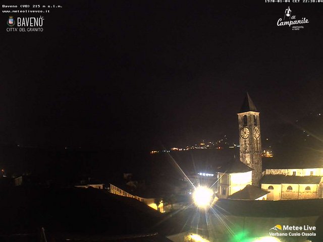 time-lapse frame, Baveno webcam
