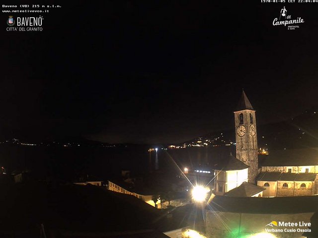 time-lapse frame, Baveno webcam