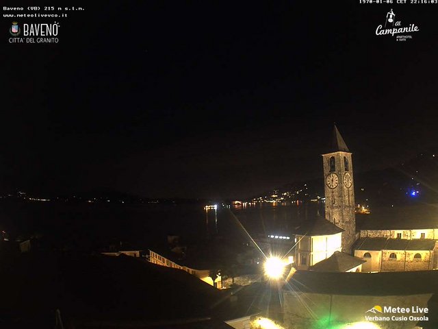 time-lapse frame, Baveno webcam