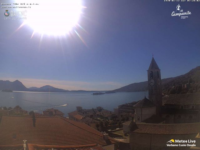 time-lapse frame, Baveno webcam