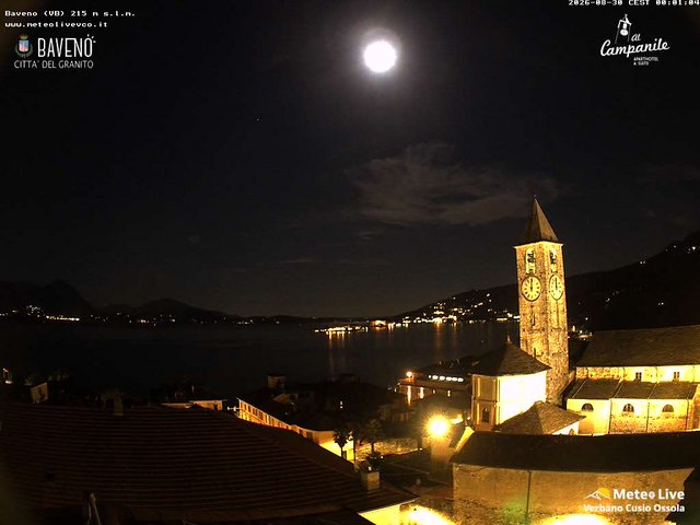 time-lapse frame, Baveno webcam